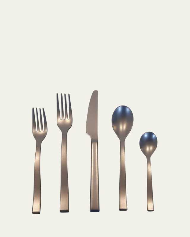 Side Velvet 5-Piece Flatware Place Setting